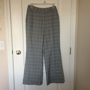 Checkered Wide-leg trousers